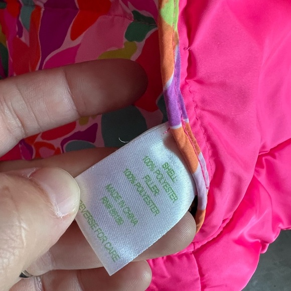 Lilly Pulitzer Girls Hot Pink Mini Kate Vest Size XL 12-14 - Picture 5 of 8